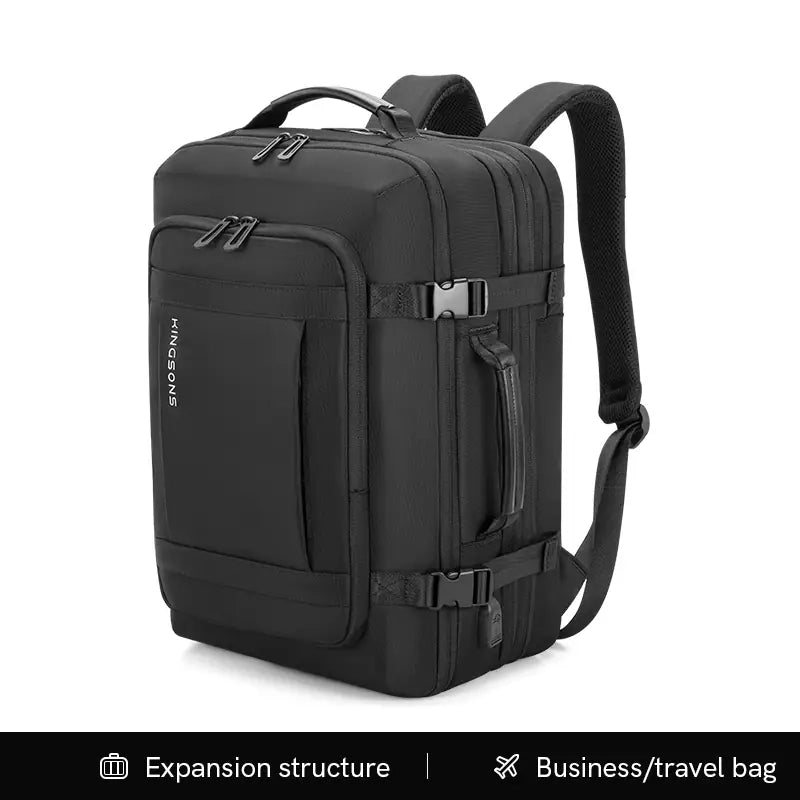 Customizable Waterproof Nylon Expandable Backpack - Kingsons KS3306W Large Capacity 17 Inch Laptop Business Backpack Travel Backpack with USB