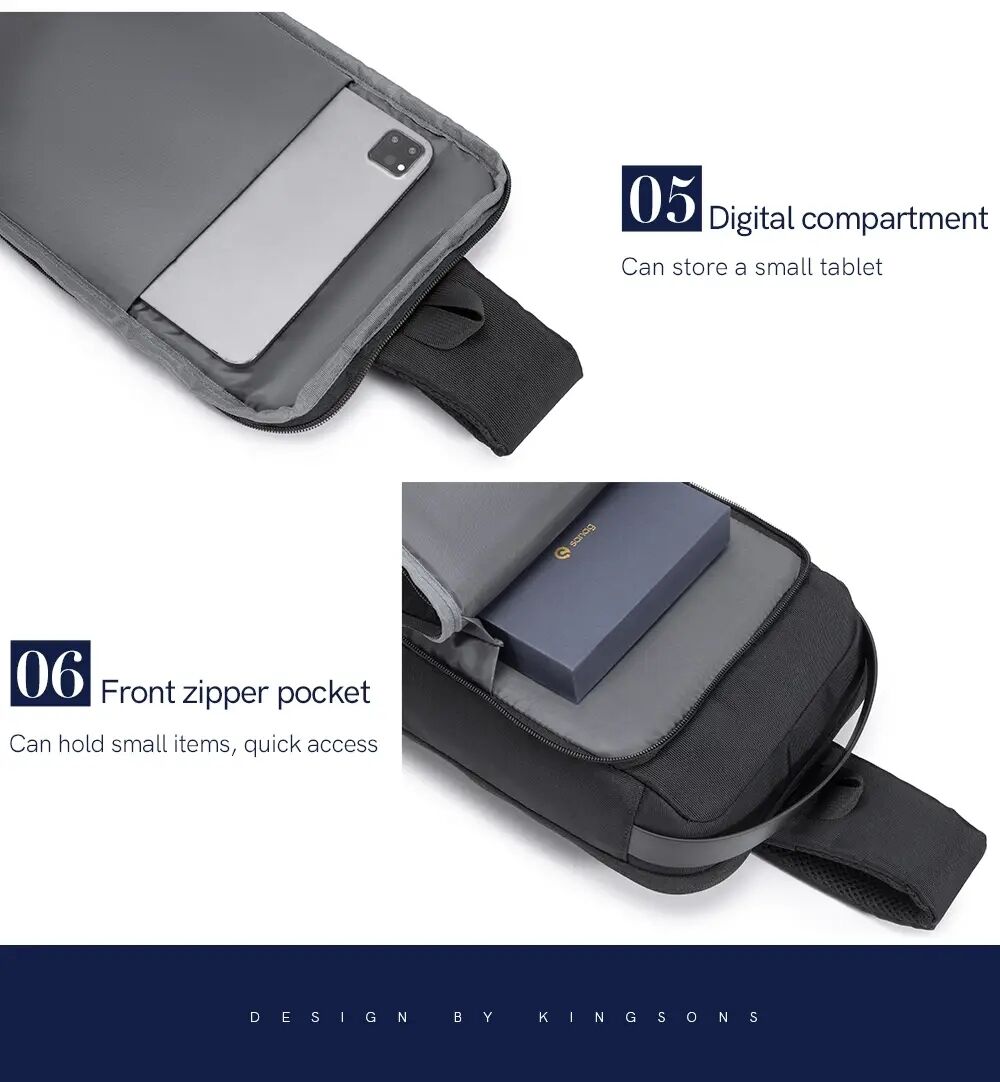 Kingsons Anti-theft Sling Bag - KS3331W