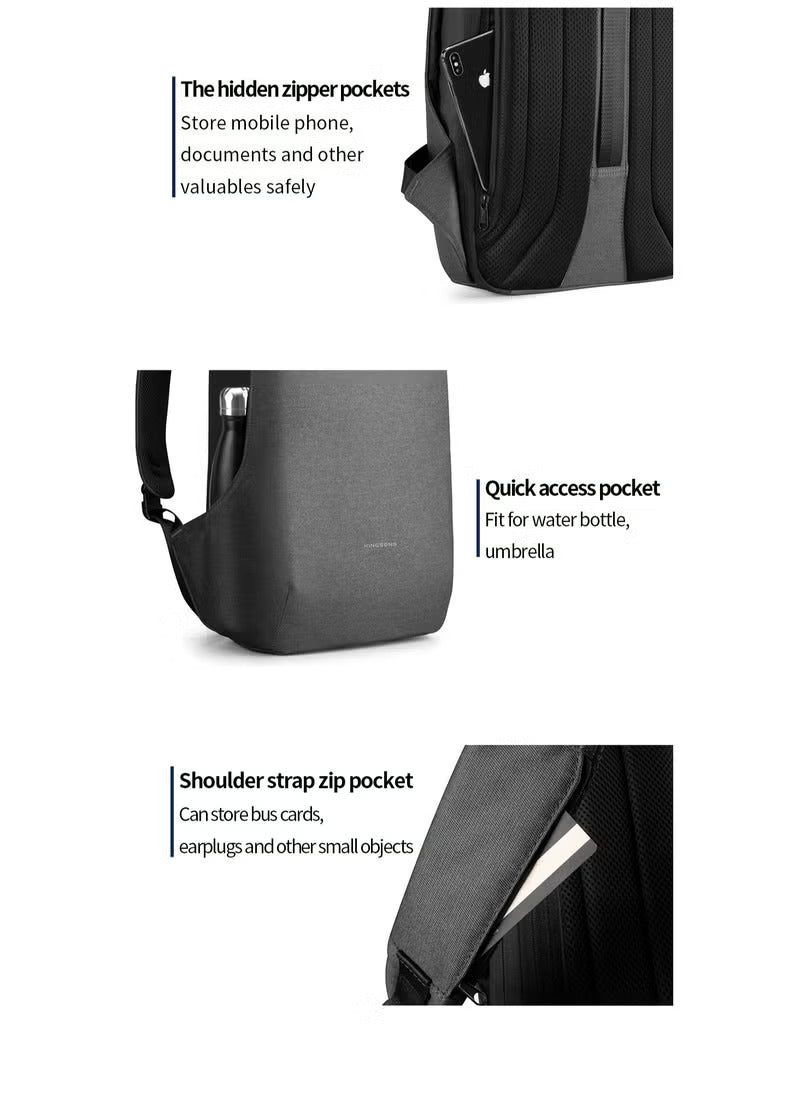 Backpack For Men-Anti-theft 15.6 Inch KS3233W Laptop Backpack Bag Wholesale Anti-Thefti Men's Backpack With USB Port