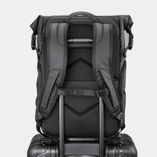 Kingsons KS3335W: Durable Water-Resistant Roll-Top Backpack for Commuting