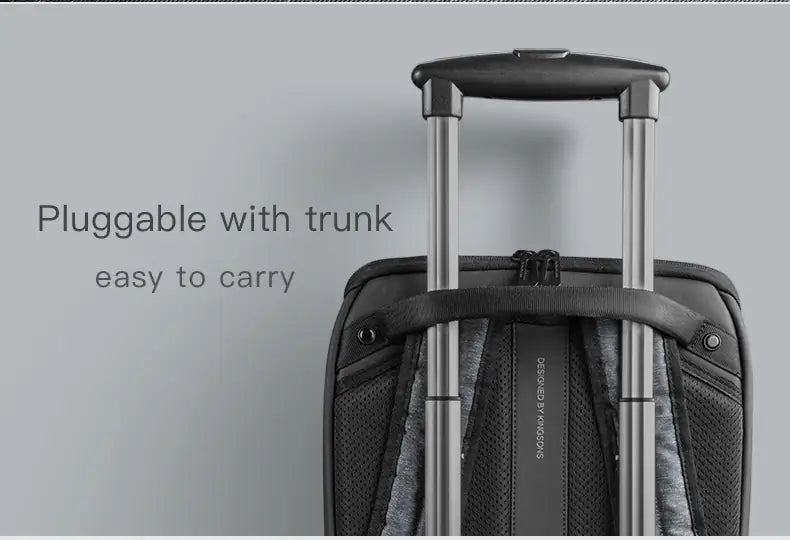 Kingsons Durable Casual Lightweight Waterproof Foldable ultra Slim Laptop Backpack Computer Laptop Bag for Men