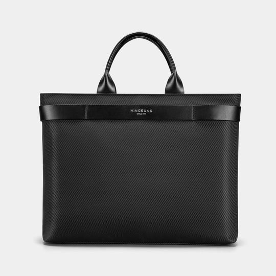 Versatile Laptop Backpack Briefcase: KS3257W Fashionable 15.6 Inch Business Briefcase Handbag for Men and Women - Waterproof Top-Handle Computer Bag in Classic Black