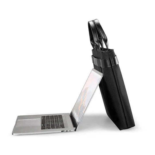 Versatile Laptop Backpack Briefcase: KS3257W Fashionable 15.6 Inch Business Briefcase Handbag for Men and Women - Waterproof Top-Handle Computer Bag in Classic Black