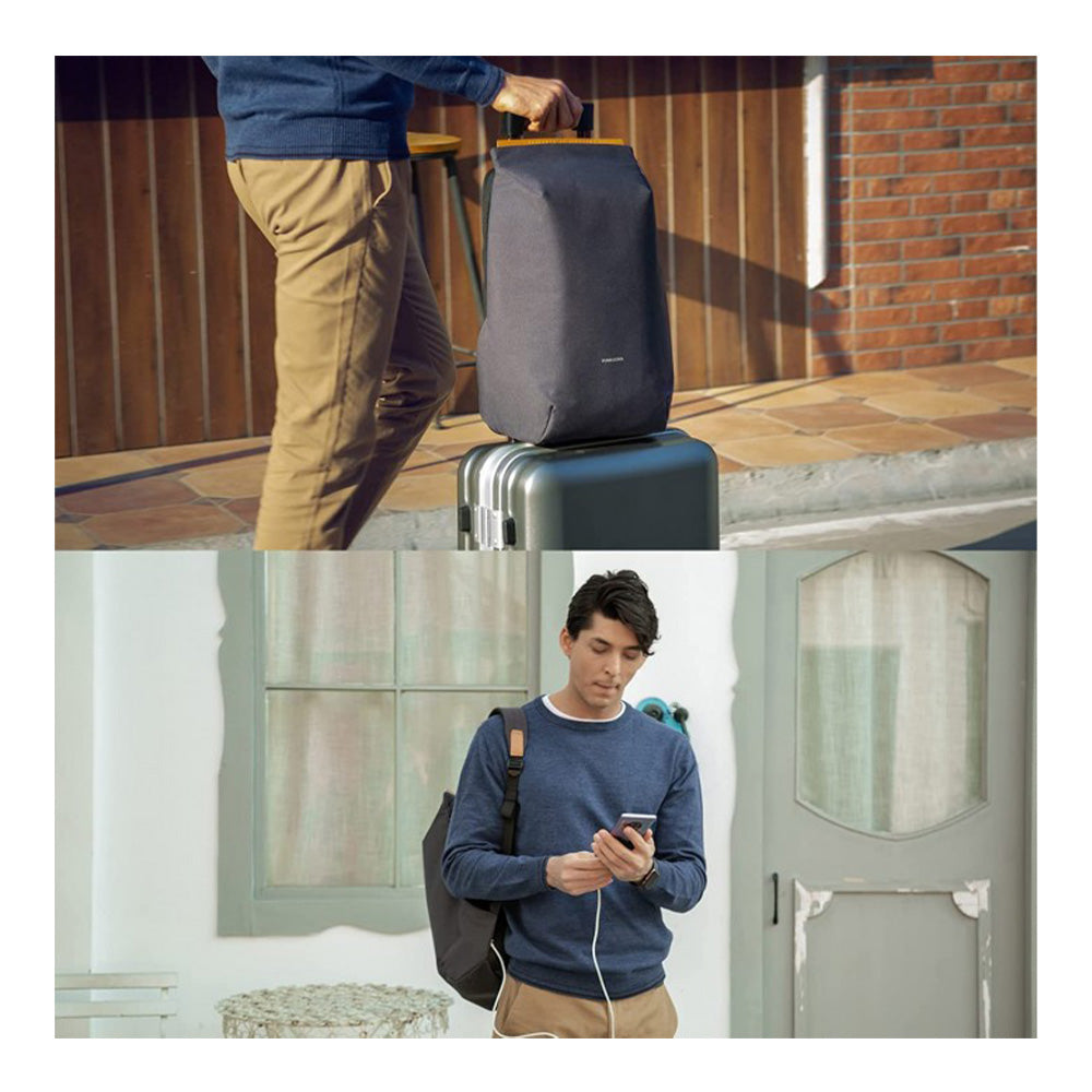 Water-Repellent Laptop Backpack with USB Charging Port KS3207W