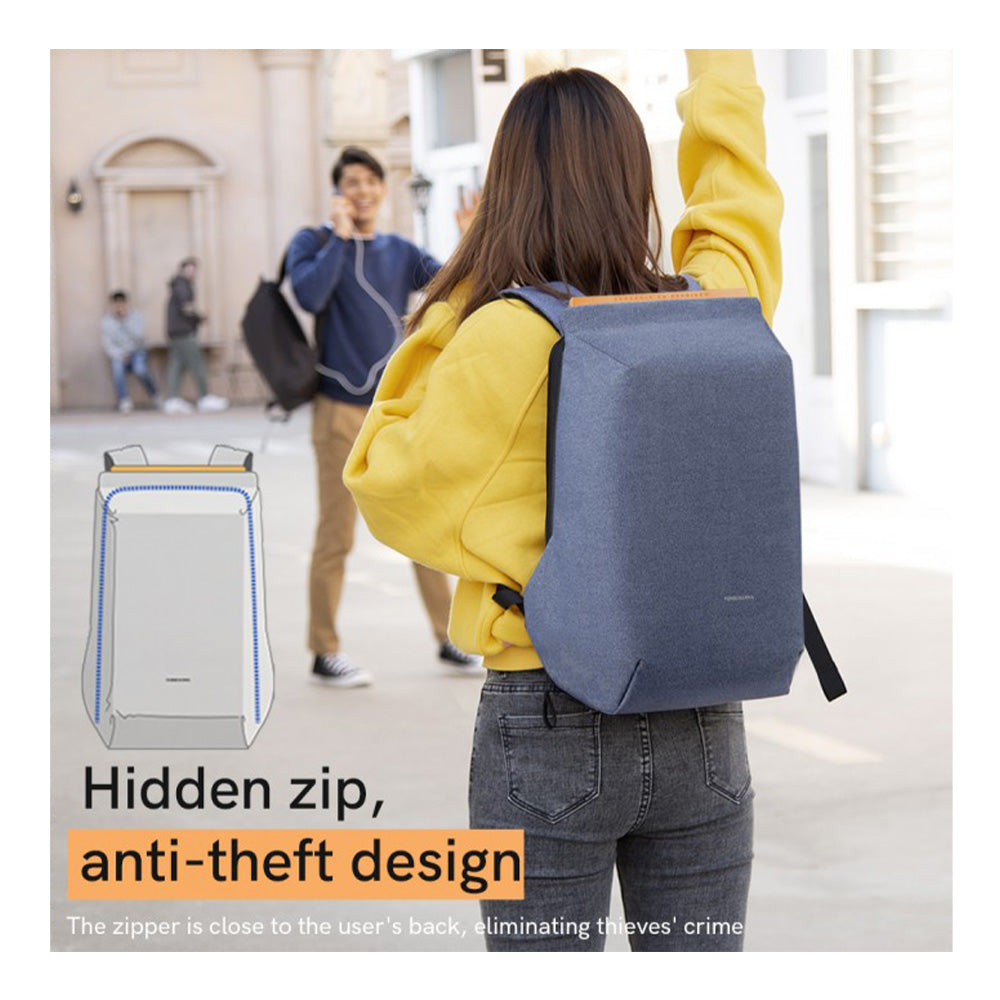 Water-Repellent Laptop Backpack with USB Charging Port KS3207W